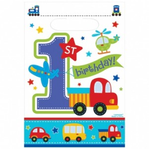 Parti temanıza uygun plastik parti hediye poşeti 16x24cm ebatlarındadır. Misafirlerinize parti hediyelikleri veya günün önemine uygun bir anı hediyelik vermek için uygundur. 1 yaş doğum günü partileri için ideal!