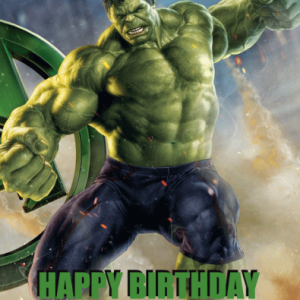 Avengers Hulk temalı doğum günü partilerinizde duvarda veya kapıda kullanabileceğiniz 50x70cm ebatında