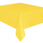 Kullan At sarı renkte plastik masa örtüsü