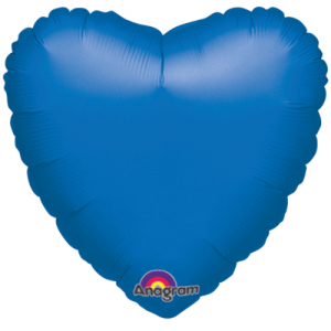 Mavi Kalp Folyo Balon 45cm