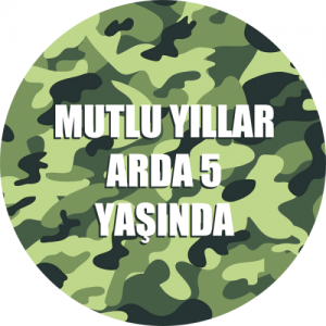 Kamjflaj / Asker partileriniz için 15cm sticker baskı. Düz renkli kullan at kağıt ve plastik parti tabaklarıyla birlikte kullanabilirsiniz.  Fiyata tabak dahil değildir! Bu sticker ları düz renk poşet