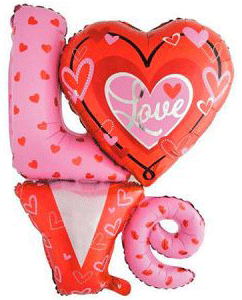 Love Supershape Folyo Balon