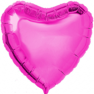 Pembe Büyük Kalp Folyo Balon 65cm