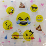 Emoji partisi konseptli 30x30cm kullan at kağıt peçete