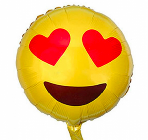 Emoji Kalp Folyo Balon