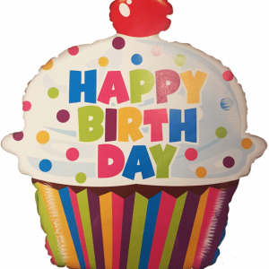 cupcake temalı uçan balon