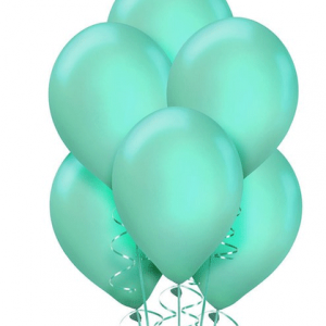 Su Yeşili Metalik Balon 15li