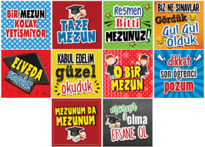 Mezuniyet temalı fotoğraf çektirme çubukları
